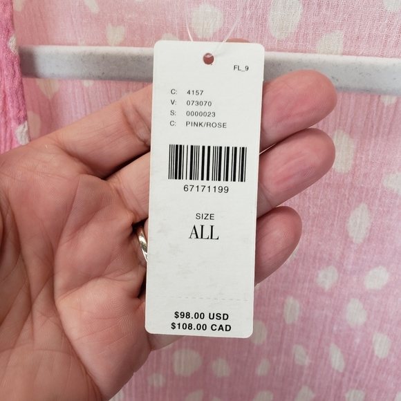 Anthropologie crop wrap pink long sleeve top NEW - Picture 7 of 10